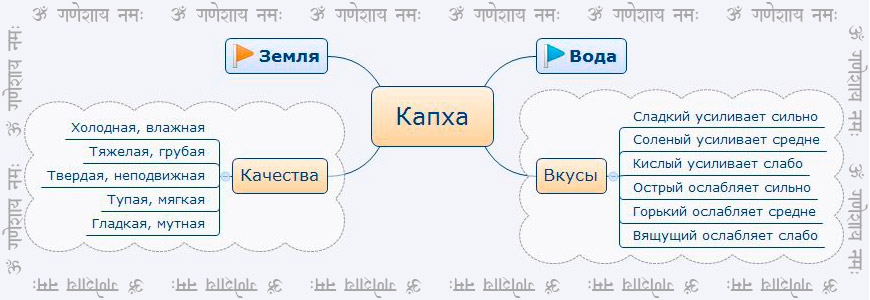 Характеристики Капха доши